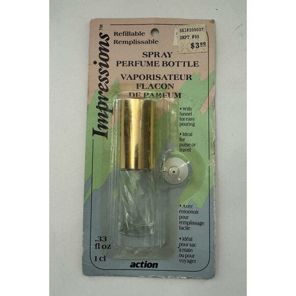 Retro 1990 Old Stock Travel Perfume Spray Bottle Perfume / Scents - Picture 1 of 3